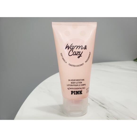 VICTORIA’S SECRET‎ PINK WARM & COZY FRAGRANCE BODY LOTION CREAM 2.5 oz New - Picture 1 of 5